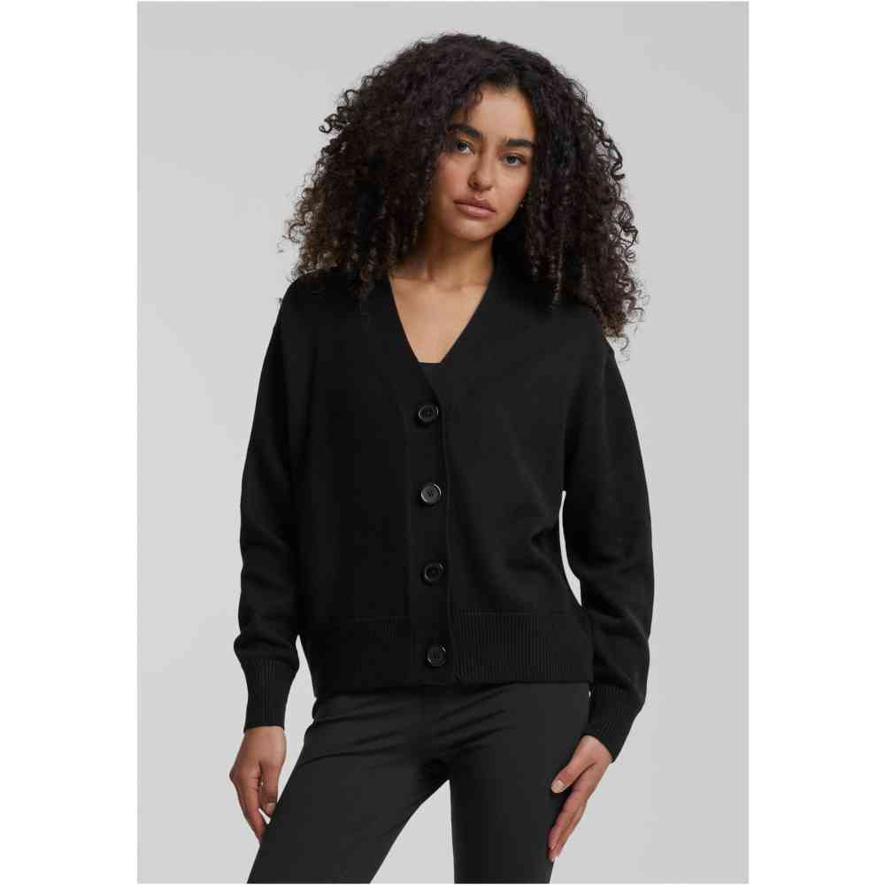 Urban Classics - Rib Cardigan - Zwart